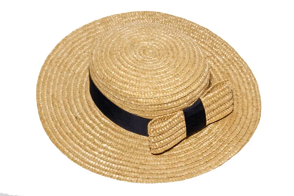 Bir yay ile hasır şapka