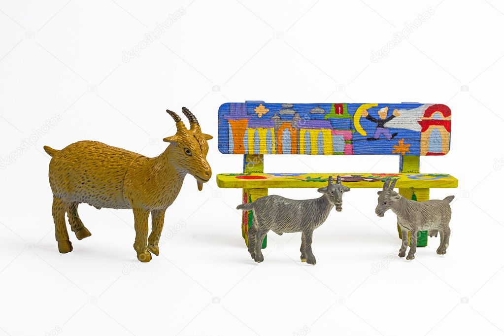 plastic goat figurines