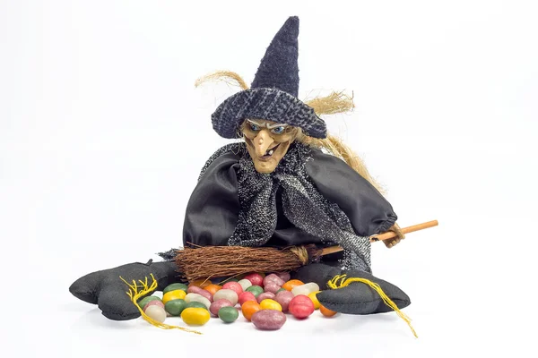 Halloween cadı şekerler ile