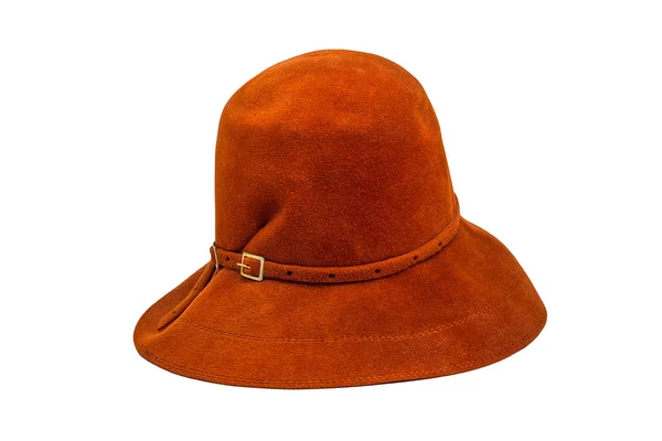 Cappello vintage in pelle scamosciata — Foto Stock