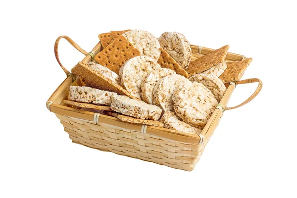 Saman busket, pirinç ve buğday kraker