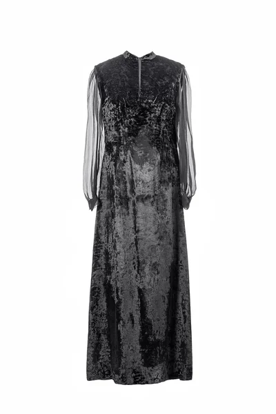 Female vintage black dress — Stock Photo, Image