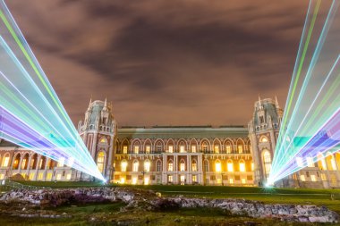 Tsaritsyno. Uluslararası Festivali ışık daire. 