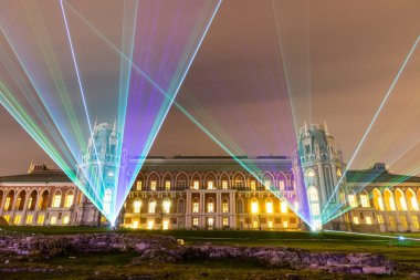 Tsaritsyno. Uluslararası Festivali ışık daire. 