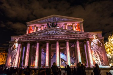 Bolshoy tiyatro. Iinternational Festivali ışık daire