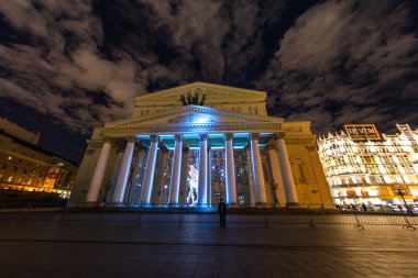 Bolshoy tiyatro. Iinternational Festivali ışık daire