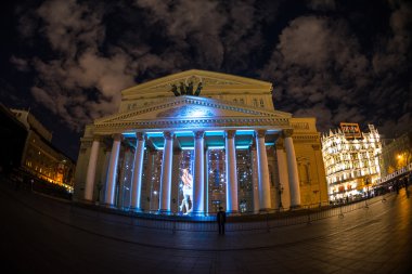 Bolshoy tiyatro. Iinternational Festivali ışık daire