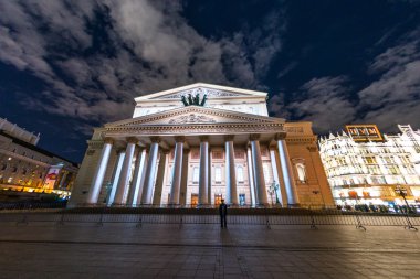 Bolshoy tiyatro. Iinternational Festivali ışık daire