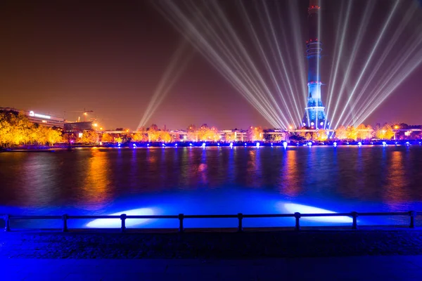 Ostankino. Eröffnung des internationalen Festivals der Kreis des Lichts — Stockfoto