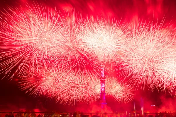 Ostankino. Abertura do Festival Internacional O Círculo de Luz — Fotografia de Stock