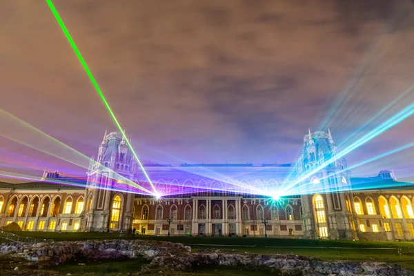 Tsaritsyno. Uluslararası Festivali ışık daire. 