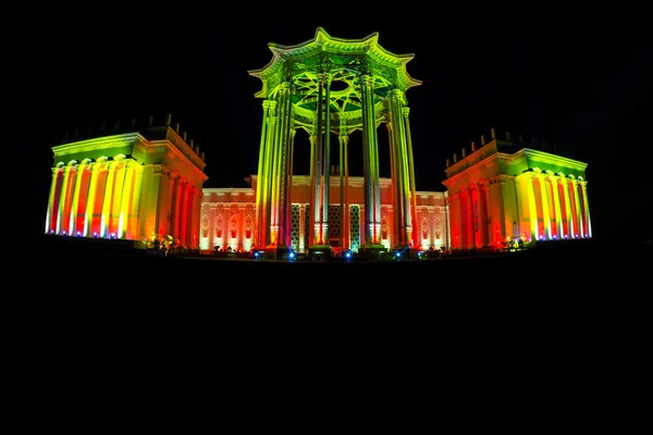 Enea (Fuar). Uluslararası Festivali ışık daire. — Stok fotoğraf