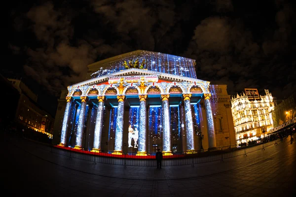 Bolshoy teatr. Festiwal Iinternational krąg światła — Zdjęcie stockowe