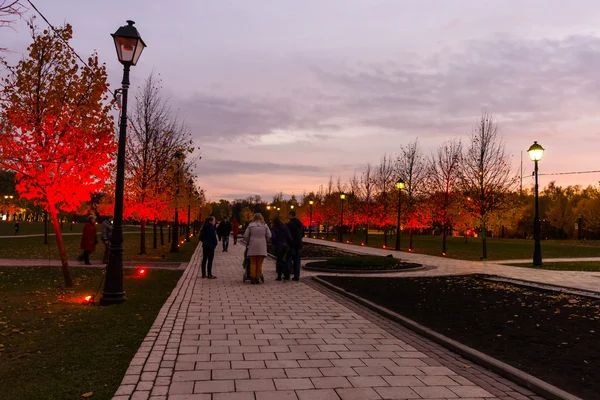 Tsaritsyno. Moscovo. Festival Internacional O Círculo de Luz . — Fotografia de Stock