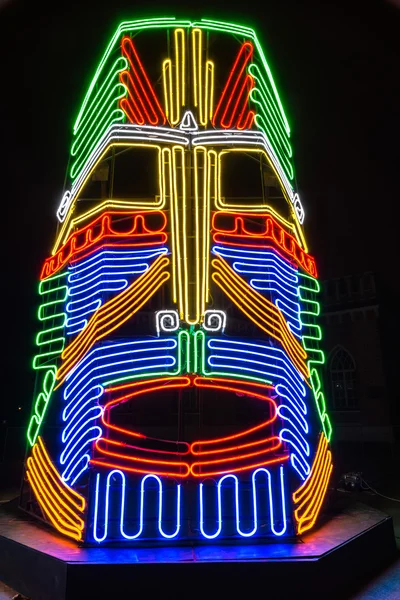 Tsaritsyno. Moskva. Internationell festival cirkel av ljus. — Stockfoto