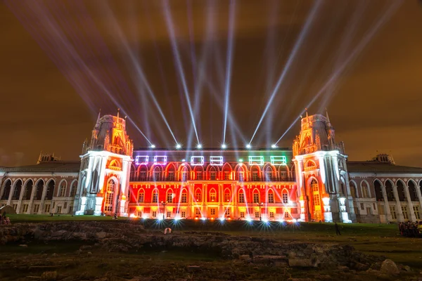 Tsaritsyno. Moscou. Festival international Le Cercle de Lumière . — Photo