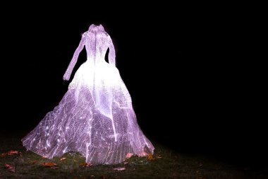 Tsaritsyno. Moskova. Uluslararası Festivali ışık daire. 