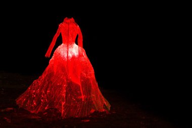 Tsaritsyno. Moskova. Uluslararası Festivali ışık daire. 