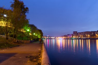 Moskova Nehri kültür Central Park çıkabilir bir