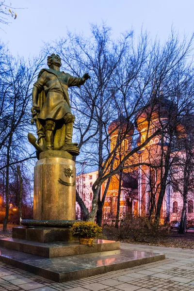 Izmailovskij ostrov. Památník Petra jsem. — Stock fotografie