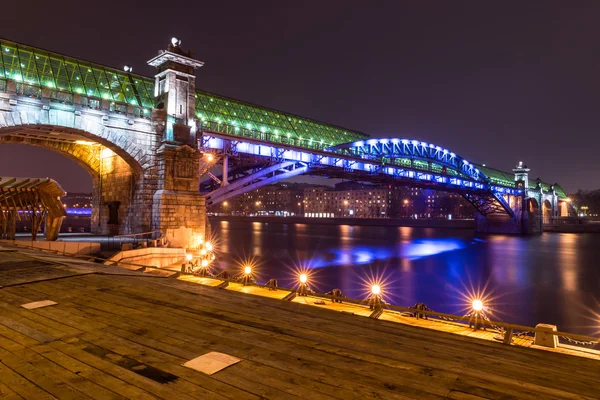 Moscow. Andreevskiy Bridge. — Stock Photo, Image