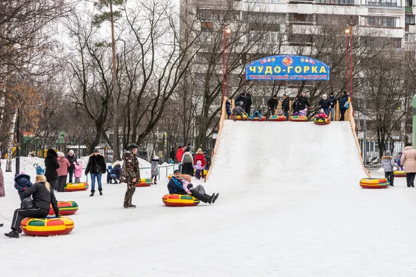 La celebrazione di Maslenitsa (settimana delle frittelle ). — Foto Stock