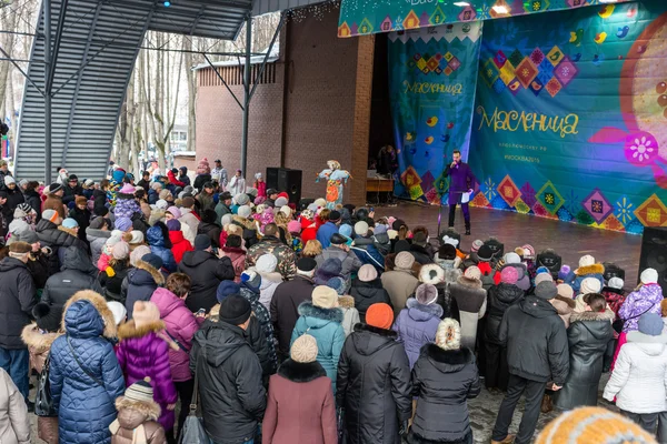 La célébration de Maslenitsa (semaine des crêpes ). — Photo