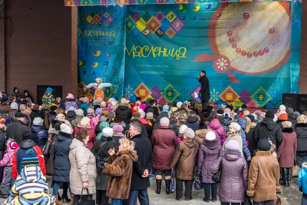 Celebracja Maslenitsa (pancake tygodni). — Zdjęcie stockowe