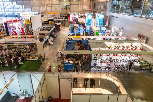 The exhibition VeloPark-2015. General view. View from Top. — Stock Photo, Image