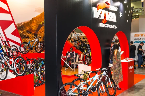 A exposição Bikepark-2015 . — Fotografia de Stock