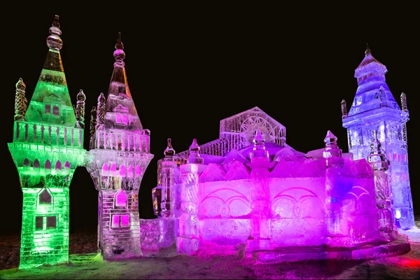 Ice sculpture. Bogatyrsky Tournament. — Stock Photo, Image