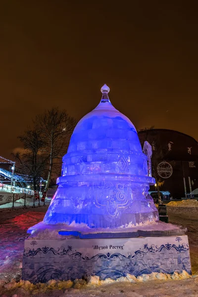 Scultura di ghiaccio. Il mudéo di RosTech . — Foto Stock