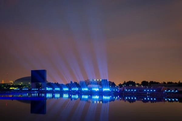 The Festival Circle of Light. The Rowing Channel. — Stock Photo, Image