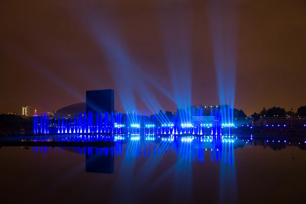 The Festival Circle of Light. The Rowing Channel. — Stock Photo, Image