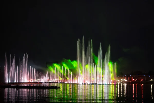 The Festival Circle of Light. The Rowing Channel. — Stock Photo, Image