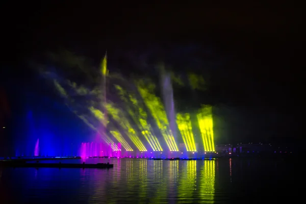 The Festival Circle of Light. The Rowing Channel. — Stock Photo, Image