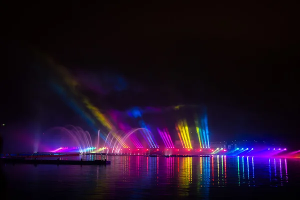 The Festival Circle of Light. The Rowing Channel. — Stock Photo, Image