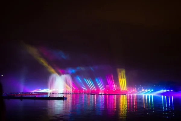 The Festival Circle of Light. The Rowing Channel. — Stock Photo, Image