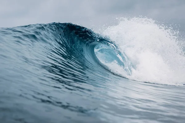 Стеклянная Волна Разбивающаяся Океанская Волна Идеальное Место Серфинга — стоковое фото
