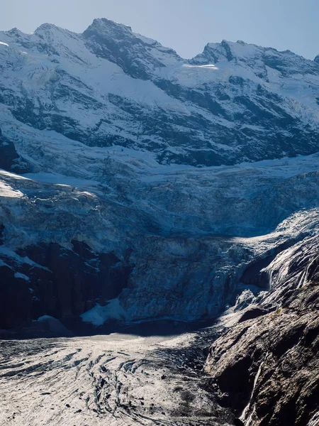 Montagnes Rocheuses Avec Glacier Neige Pic Glacier Montagne Glace — Photo