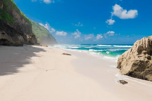 Tropical Beach Paradise Island Blue Ocean Wave — Stock Photo, Image