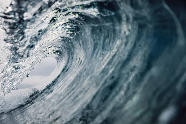 Barrel Wave Bokeh Pacific Ocean Ideal Waves Surfing — Stock Photo, Image