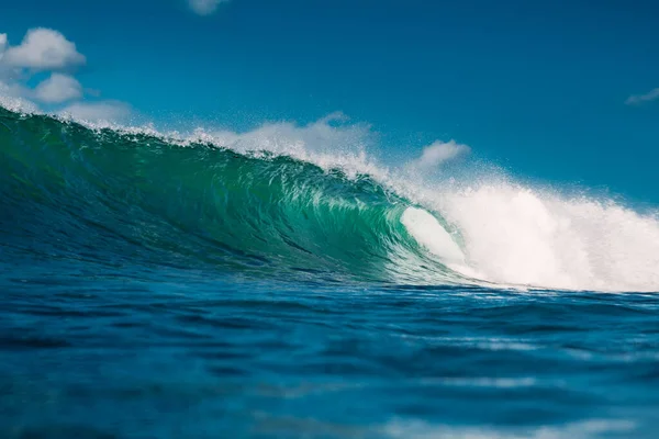 Turquoise Wave Ocean Breaking Wave Sunny Day — Stock Photo, Image