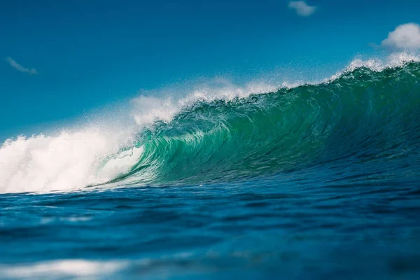 Turquoise Wave Ocean Breaking Wave Sunny Day — Stock fotografie