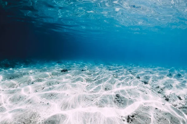 Oceano Blu Trasparente Con Sabbia Bianca Sott Acqua Australia — Foto Stock