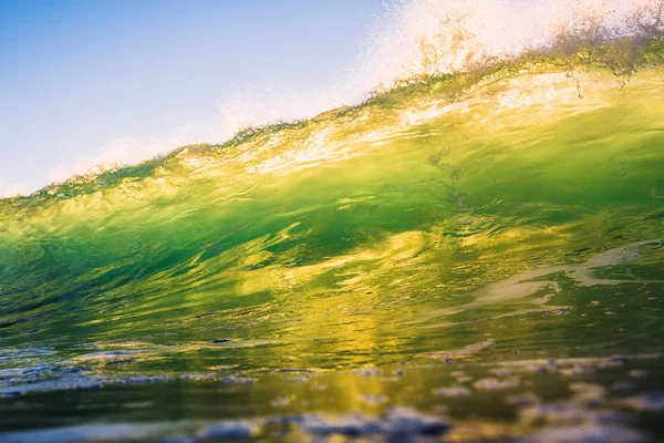 Yellow wave in Bali — Stock Photo, Image