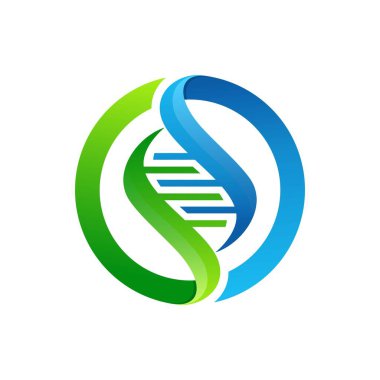 DNA sarmal logo şablonu