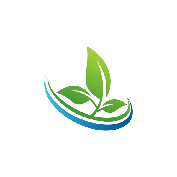 Eko Löv Logo Illustration — Stock vektor