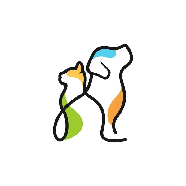 evcil hayvan kliniği logo şablonu