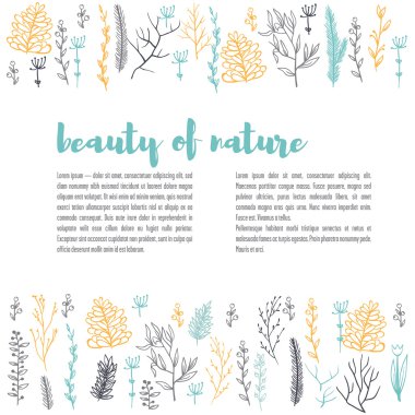 şablon dalları ile dekore edilmiştir